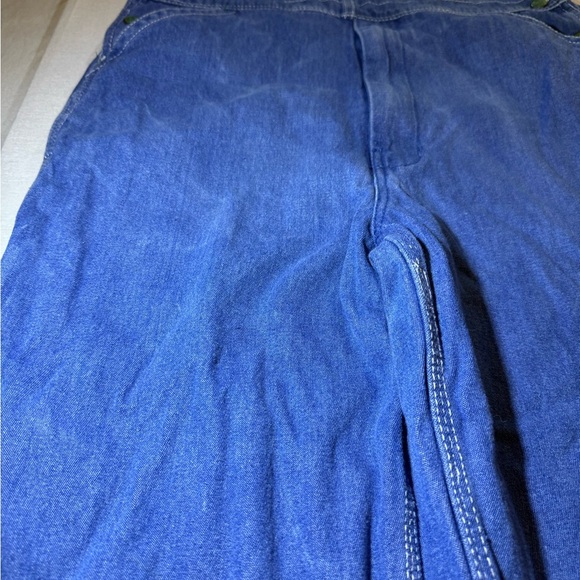 Blue Denim Overalls with Adjustable Straps - Picture 3 of 8